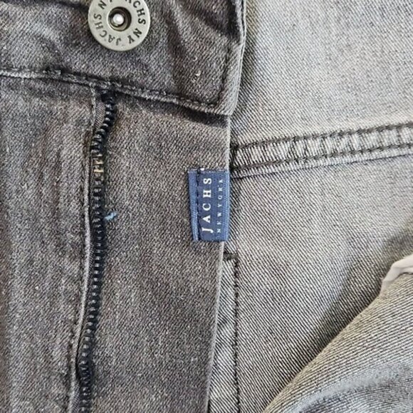 Jachs New York Jeans Men's 44x32 Gray Mid Rise Soft Stretch Slim Straight NWT - Picture 15 of 16